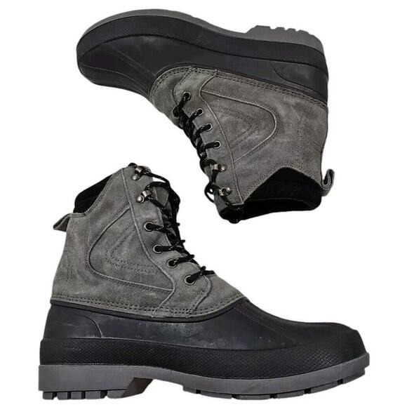 Magellan Outdoors Waterproof Men's Size 11D~Duck Boots Gray/Black Leather Upper - Picture 1 of 9